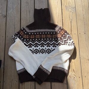 American eagle Rich Brown Knit Sweater